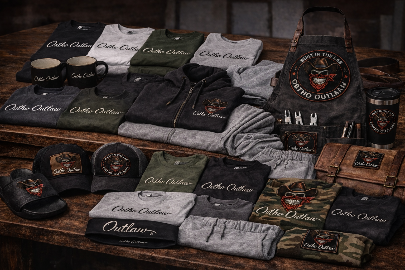 men’s orthodontic apparel hoodies and t-shirts Ortho Outlaw collection