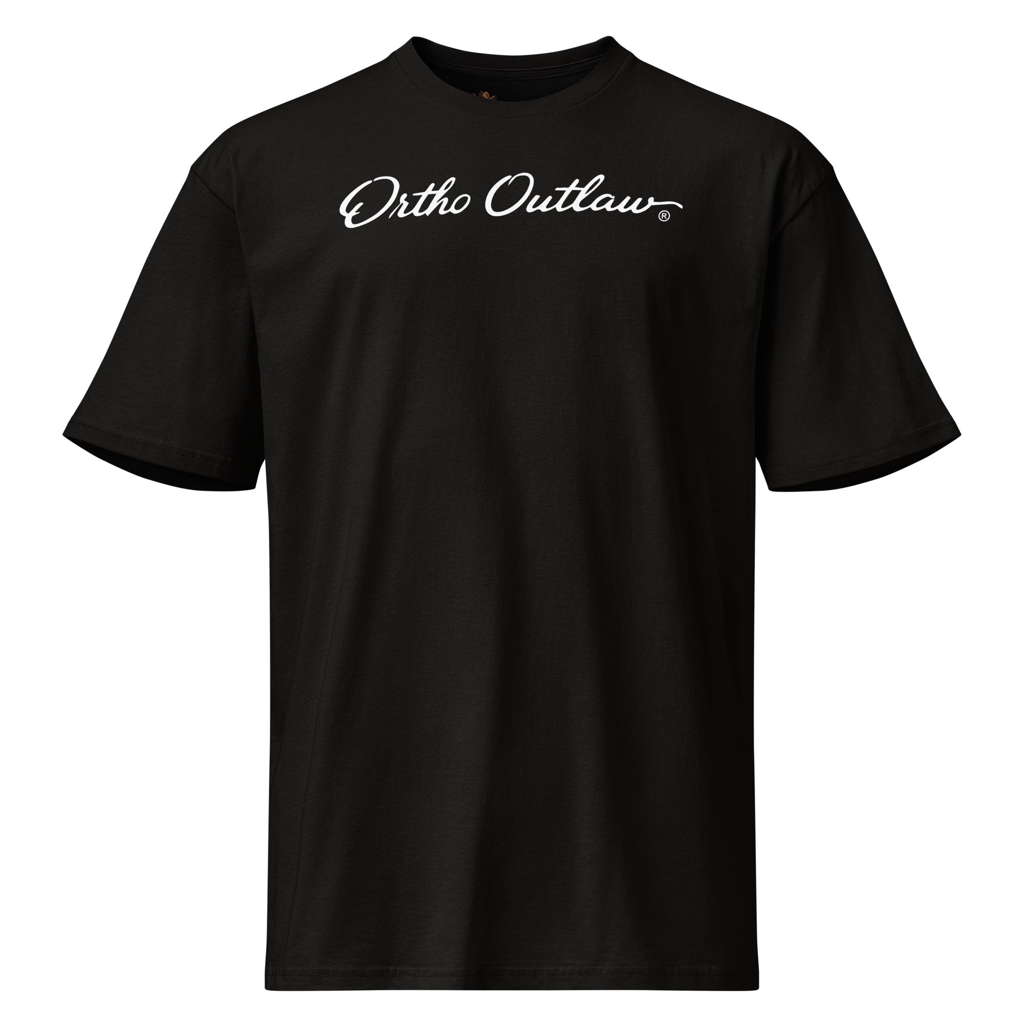 Ortho Outlaw graphic t-shirt orthodontic apparel skull logo design