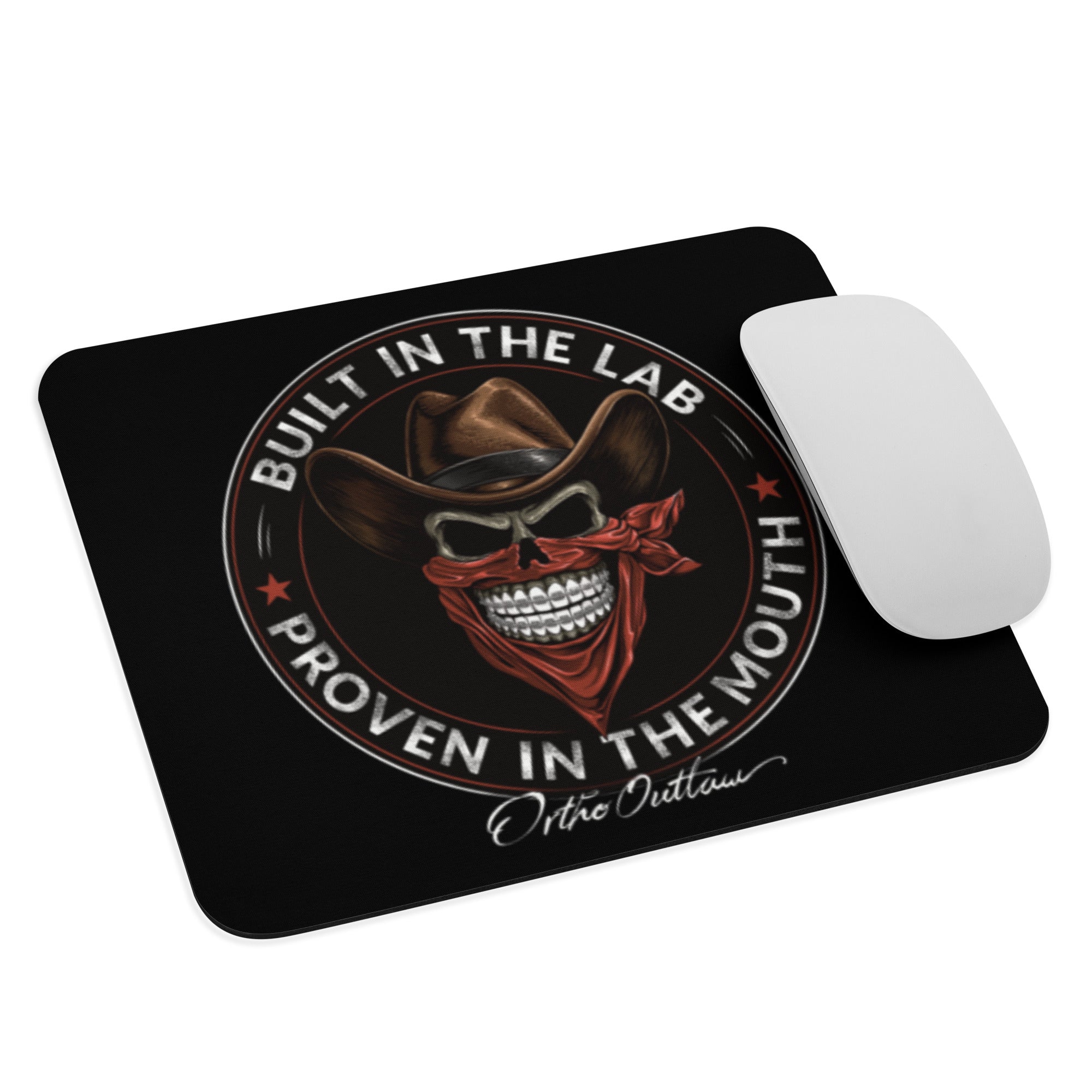 orthodontic themed mouse pad desk mat Ortho Outlaw lab gear