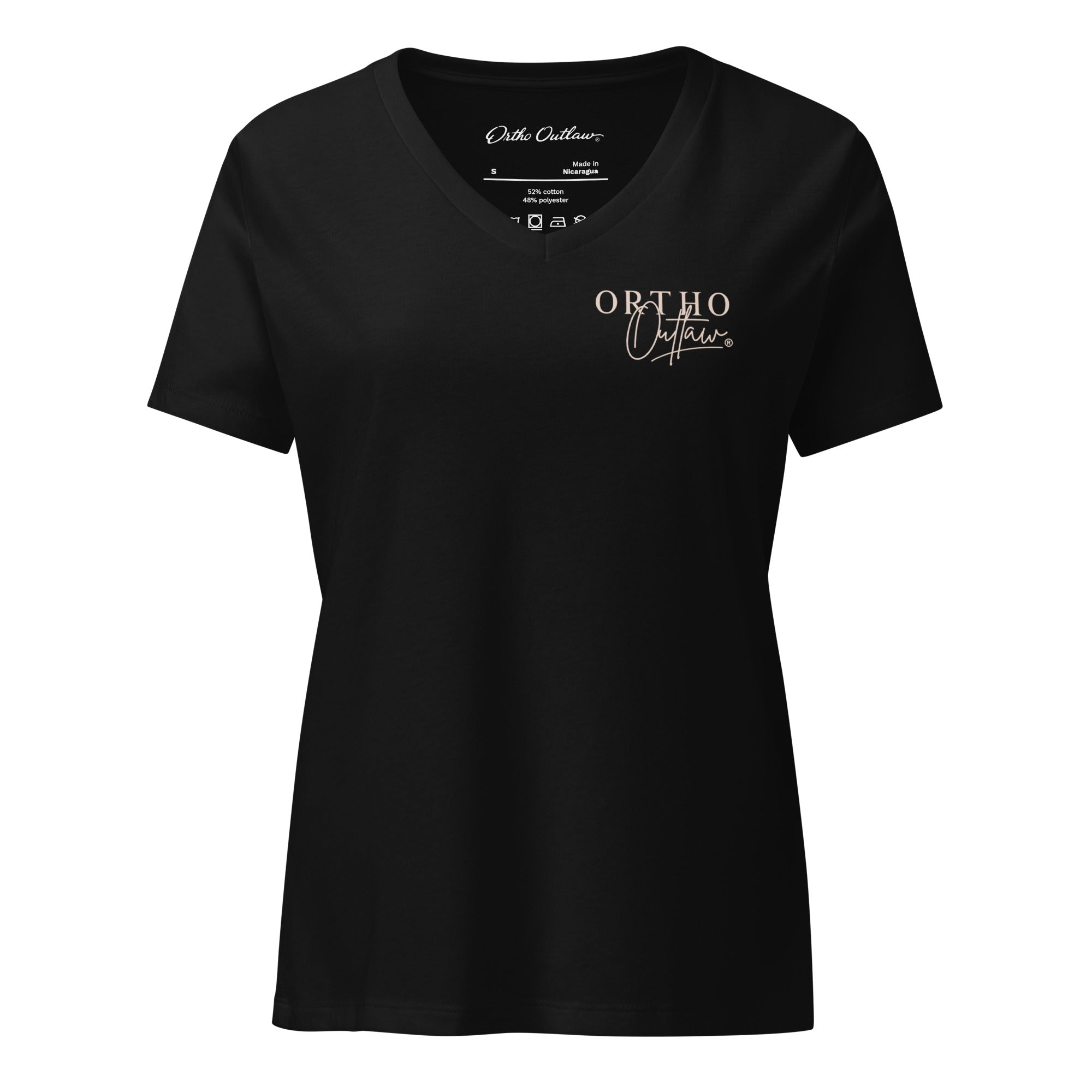 Ortho Outlaw graphic t-shirt orthodontic apparel skull logo design